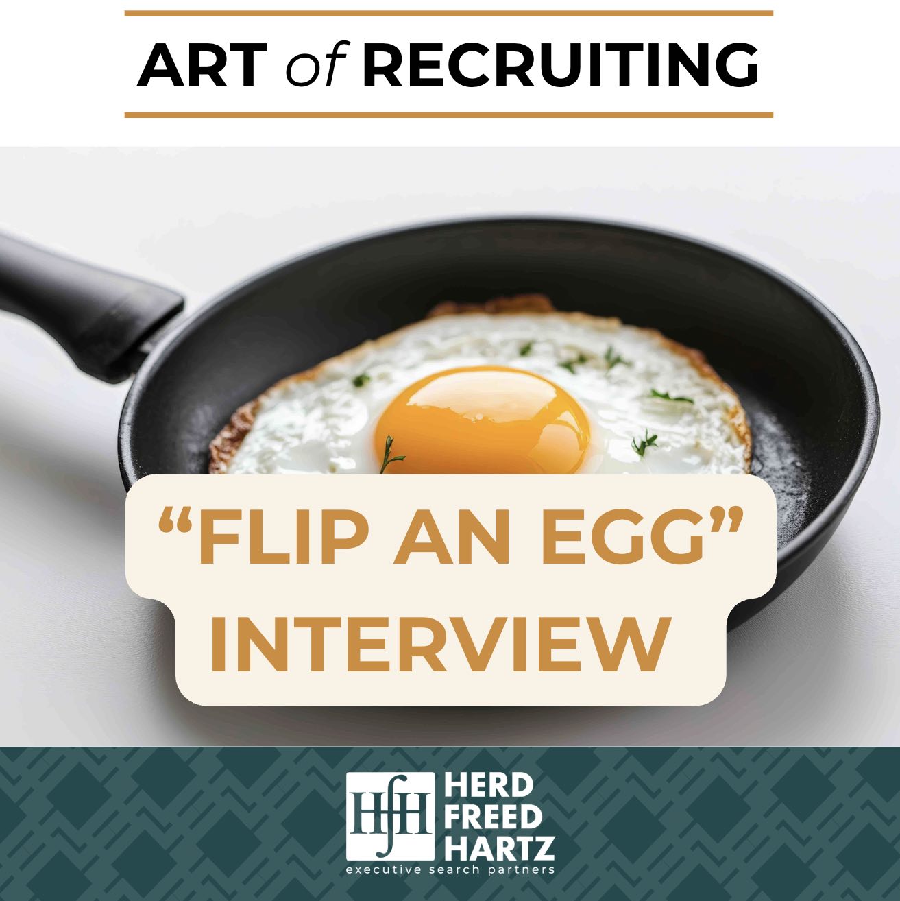 Fried egg in a skillet, text